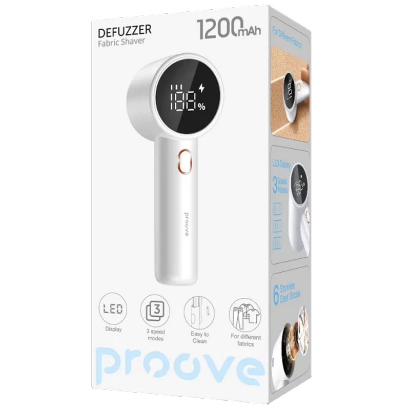Машинка для удаления катышков proove defuzzer, белый 6