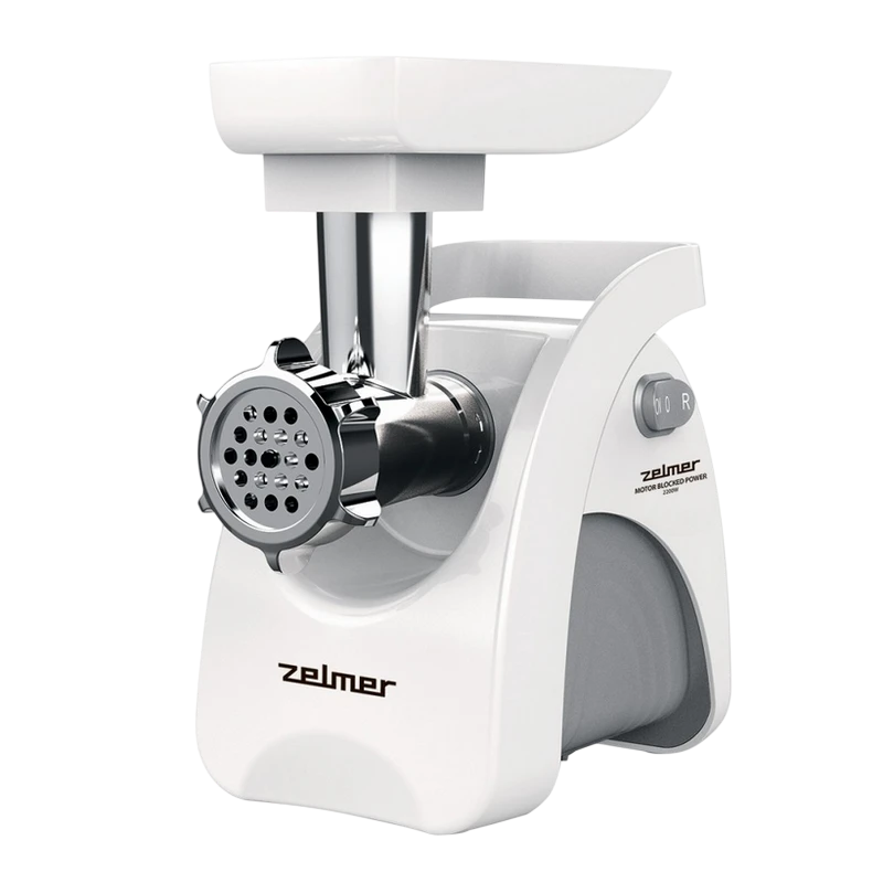 Мясорубка zelmer zmm9801b, белый 4