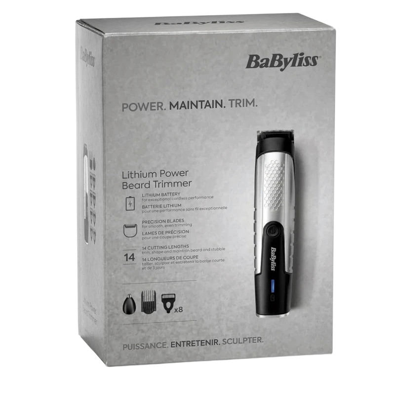 Trimmer pentru bărbați babyliss t812e, negru 5