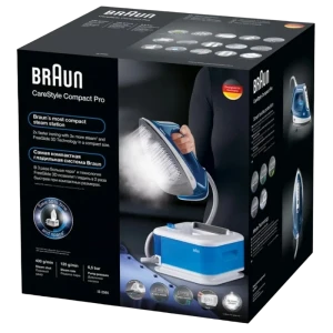Утюг с парогенератором braun is2565bl, 2400вт, синий Thumbnail 4