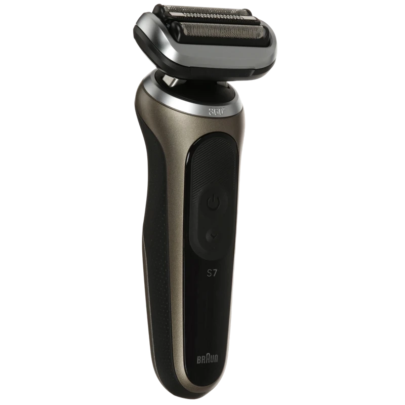 Электробритва мужская braun 72-c1200s, черный | золотистый 3