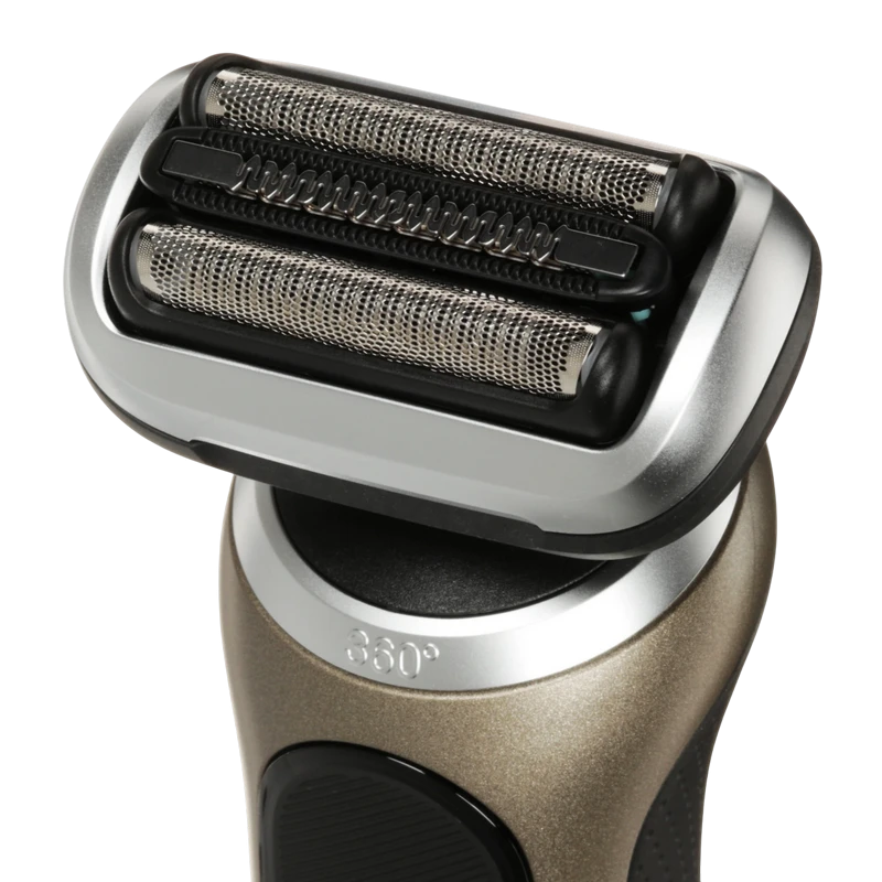 Электробритва мужская braun 72-c1200s, черный | золотистый 9