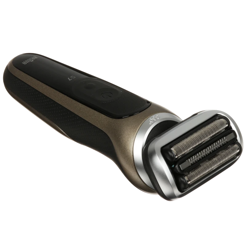 Электробритва мужская braun 72-c1200s, черный | золотистый 8