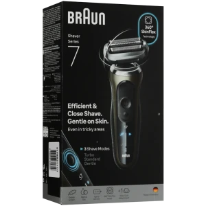 Электробритва мужская braun 72-c1200s, черный | золотистый Thumbnail 4
