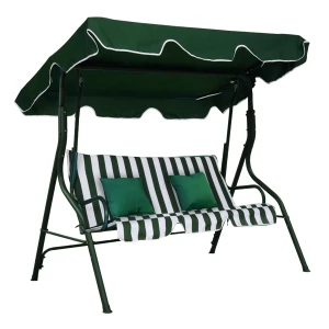 Садовые качели rodos (зеленый и белый)