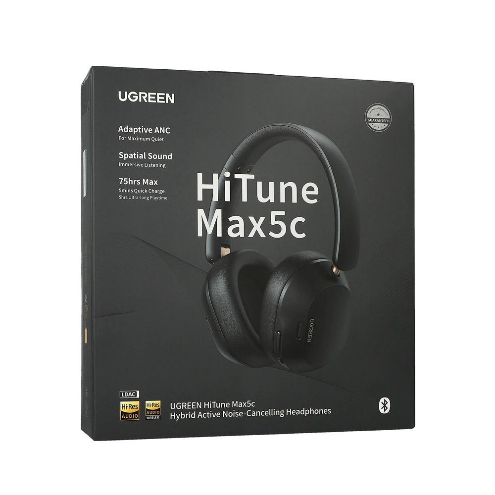 Ugreen наушники hitune max5c hybrid anc | hp203, черные 3