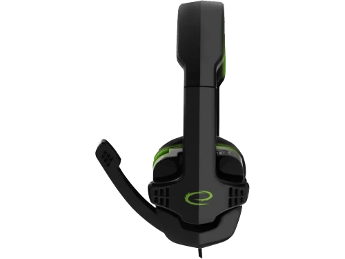 Headset gaming esperanza raven egh310g, green, 2x mini jack 3.5mm, drivers 40mm, volume control, cable length 2m, weight 220g 3