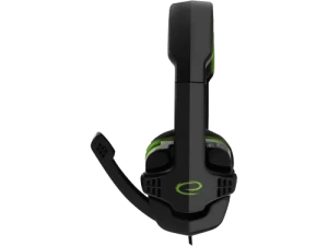 Headset gaming esperanza raven egh310g, green, 2x mini jack 3.5mm, drivers 40mm, volume control, cable length 2m, weight 220g Thumbnail 4