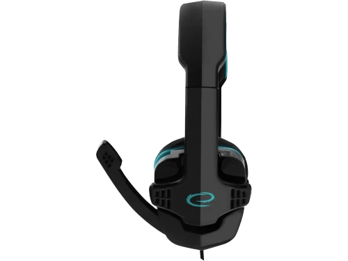 Headset gaming esperanza raven egh310b, black/blue, 2x mini jack 3.5mm, drivers 40mm, volume control, cable length 2m, weight 220g 3