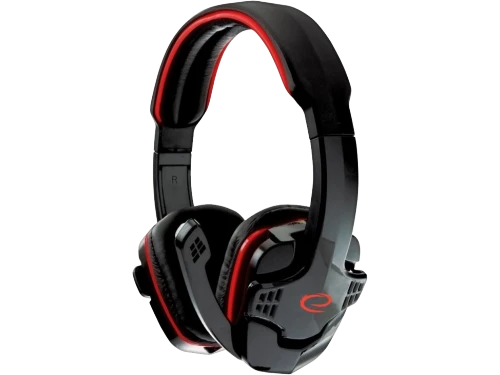 Headset gaming esperanza raven egh310r, red, 2x mini jack 3.5mm, drivers 40mm, volume control, cable length 2m, weight 220g 2