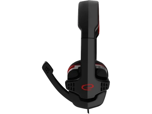 Headset gaming esperanza raven egh310r, red, 2x mini jack 3.5mm, drivers 40mm, volume control, cable length 2m, weight 220g 3