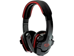 Headset gaming esperanza raven egh310r, red, 2x mini jack 3.5mm, drivers 40mm, volume control, cable length 2m, weight 220g Thumbnail 2