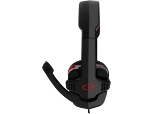 Headset gaming esperanza raven egh310r, red, 2x mini jack 3.5mm, drivers 40mm, volume control, cable length 2m, weight 220g Thumbnail 3