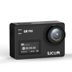 Sjcam action camera sj8 pro, sixaxis gyro stabilizer, waterproof case, 4k60fps, battery: 1200mah, wifi: 5ghz, 2.4ghz, black Thumbnail 2