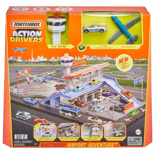 Hot wheels set "aventura în aeroport" matchbox 8