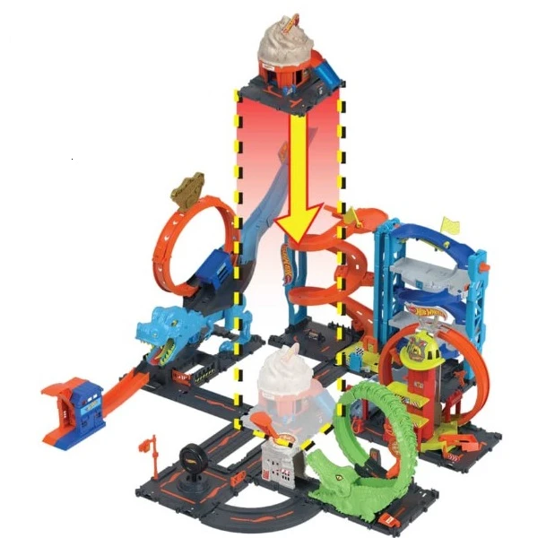Hot wheels set de joc „vârtej de înghețată în centrul orașului” 10