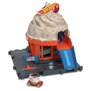 Hot wheels set de joc „vârtej de înghețată în centrul orașului” Thumbnail 9