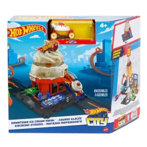 Hot wheels set de joc „vârtej de înghețată în centrul orașului”