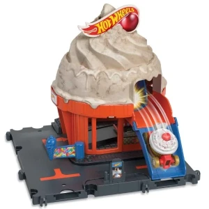 Hot wheels set de joc „vârtej de înghețată în centrul orașului” Thumbnail 2