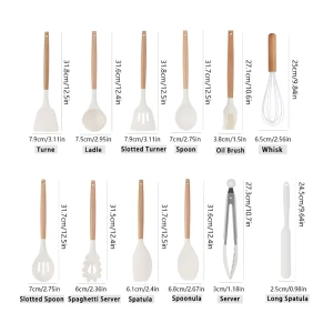 Kitchen Utensils 44 Pcs Set, White Thumbnail 2