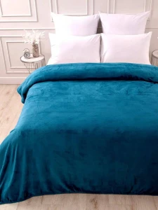 Pătură pufoasă 200x230cm, azurie (ge3467)