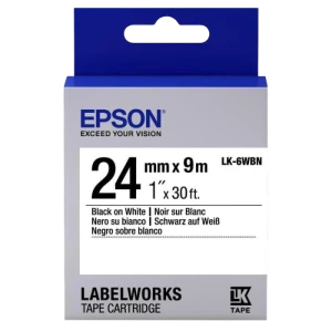 Cartuş de bandă epson lk-6wbn, 24 mm x 9 m Thumbnail 3
