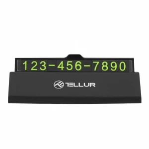 Suport auto, numar magnetic fosforescent, tellur black  tll171101 Thumbnail 2
