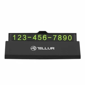 Suport auto, numar magnetic fosforescent, tellur black  tll171101 Thumbnail 2