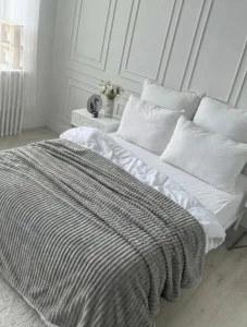 Плед 200х230см серый