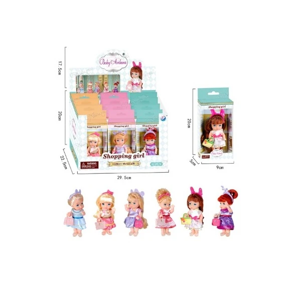 Mini-păpușă cu gentuță (6 modele) 5