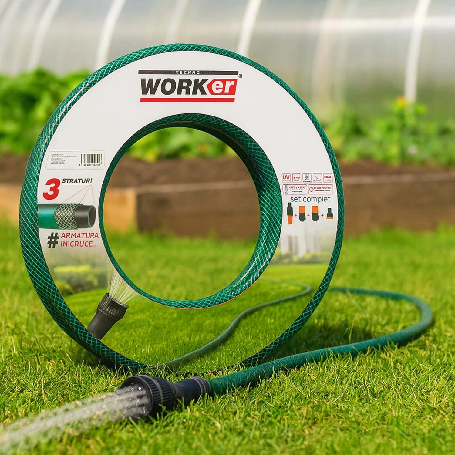 Садовый шланг technoworker pvc 1/2x30 м 2