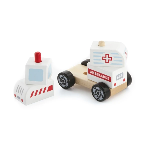 Piramida din lemn "ambulanță" 4