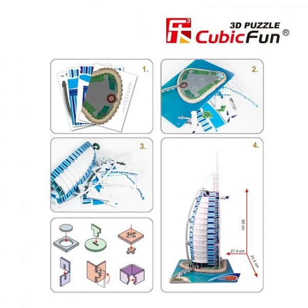 3d пазл burj al arab 5