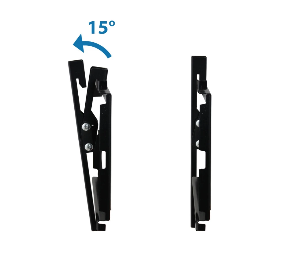 Esperanza tv-wall mount castor erw010 for 14-50", max load 25kg, vesa 75x75-200x200mm, distance of tv from wall: 24mm, tilt adjustment up to 15°, leve 3