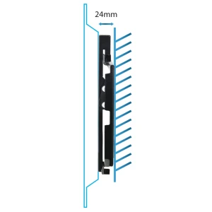 Esperanza tv-wall mount castor erw010 for 14-50", max load 25kg, vesa 75x75-200x200mm, distance of tv from wall: 24mm, tilt adjustment up to 15°, leve Thumbnail 5