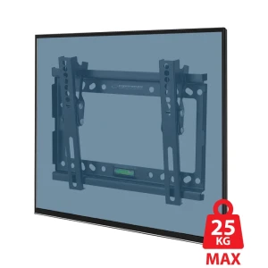 Esperanza tv-wall mount castor erw010 for 14-50", max load 25kg, vesa 75x75-200x200mm, distance of tv from wall: 24mm, tilt adjustment up to 15°, leve