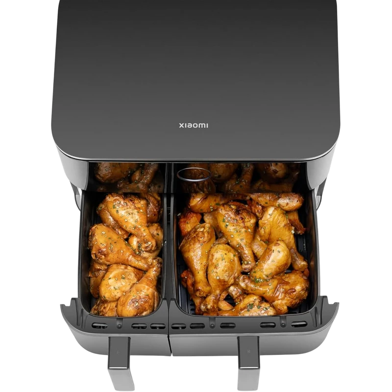 Friteuză cu aer cald xiaomi dual zone, negru 5