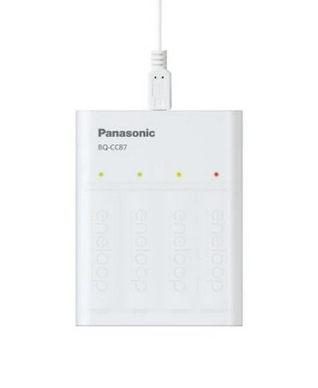 Încărcător acumulatori panasonic bq-cc87usb, alb 5