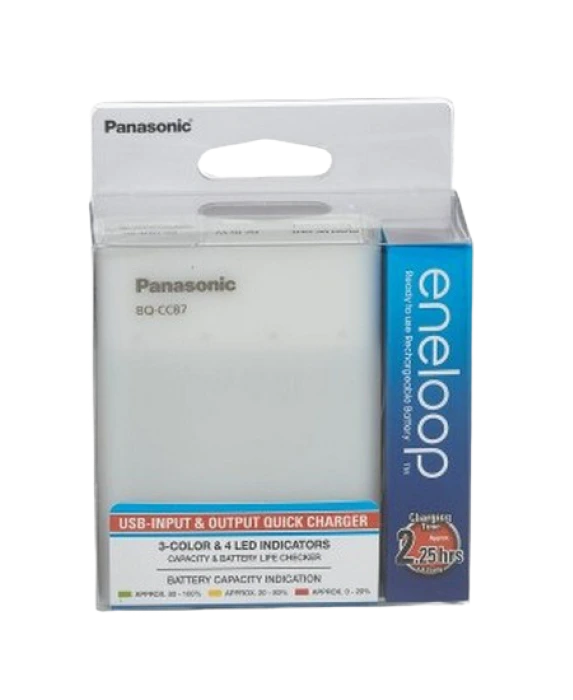 Încărcător acumulatori panasonic bq-cc87usb, alb 8