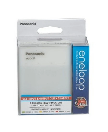 Încărcător acumulatori panasonic bq-cc87usb, alb 9