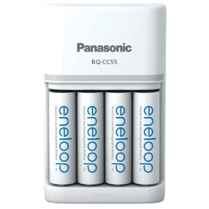 Încărcător acumulatori panasonic k-kj55mcd40e, alb
