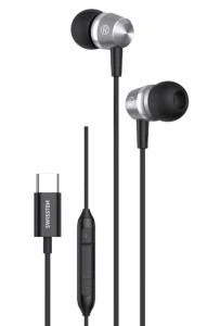 Earphones swissten usb-c metallic  black Thumbnail 2