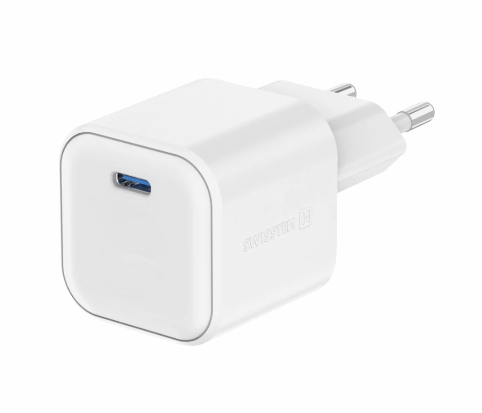 Încărcător rețea swissten gan 1x usb-c 35w pd white 2