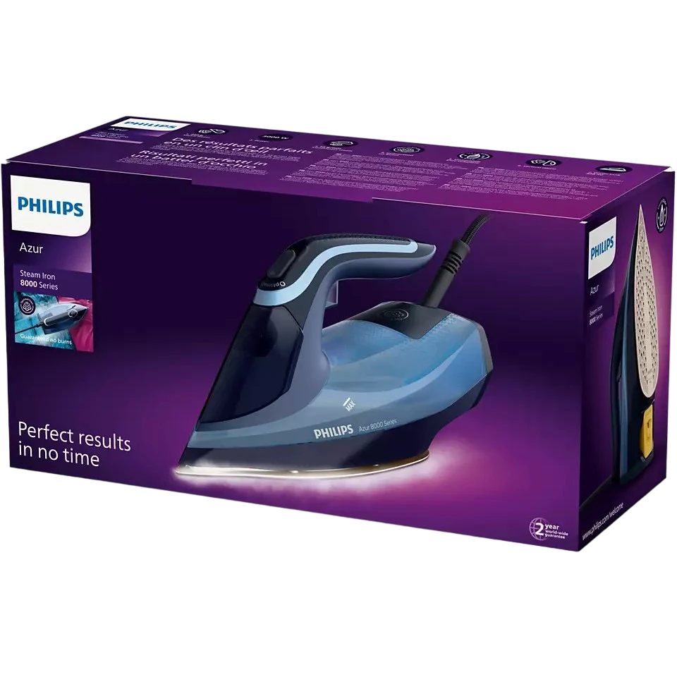 Утюг philips dst8020/20, 3000вт, синий 2