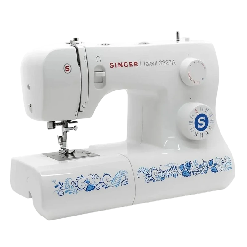 Mașină de cusut singer 3327a, alb | albastru 2