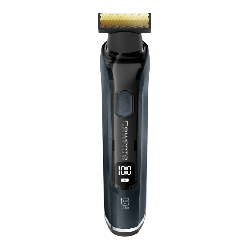 Мужской триммер rowenta tn6204e0, черный | синий 2