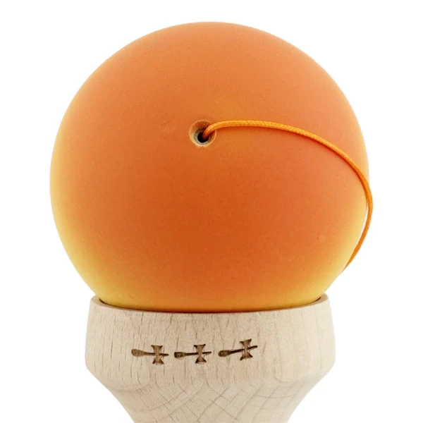 «kendama super sticky x original», rulment metalic, ața 62/65 cm, king size 7.5 x 6 x 18 cm, gradient galben-portocaliu 9