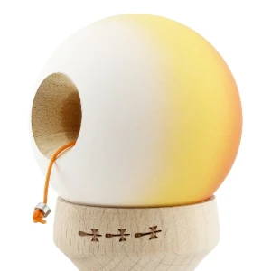 «kendama super sticky x original», rulment metalic, ața 62/65 cm, king size 7.5 x 6 x 18 cm, gradient galben-portocaliu Thumbnail 10