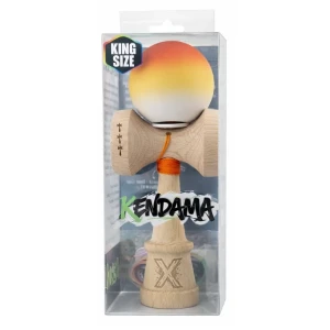 «kendama super sticky x original», rulment metalic, ața 62/65 cm, king size 7.5 x 6 x 18 cm, gradient galben-portocaliu Thumbnail 3
