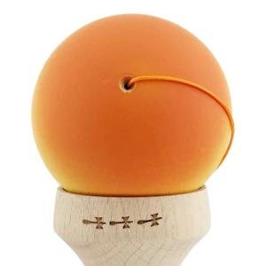 «kendama super sticky x original», rulment metalic, ața 62/65 cm, king size 7.5 x 6 x 18 cm, gradient galben-portocaliu Thumbnail 9